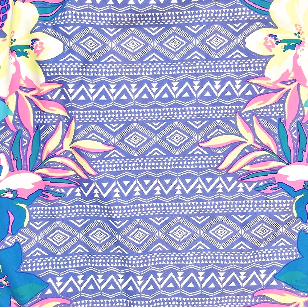 Wonder Nation Floral Blue One Piece Swimsuit Size Medium 7/8 Girls - Picture 6 of 8
